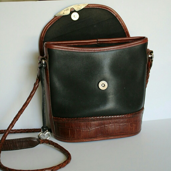 Brighton vintage leather crossbody bucket bag - Picture 5 of 8